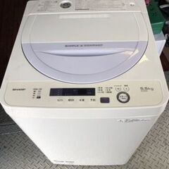 福岡市内配送設置無　シャープ 全自動洗濯機 5.5kg バイオレット ES-GE5A-V