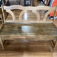 ベンチ　座面下収納【町田市再生家具】　232340