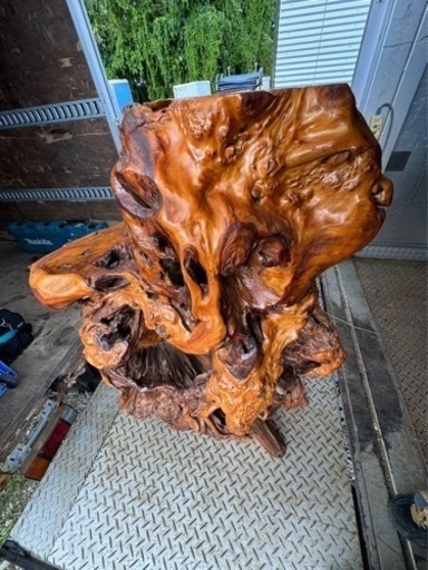 木のオブジェ　値下げ