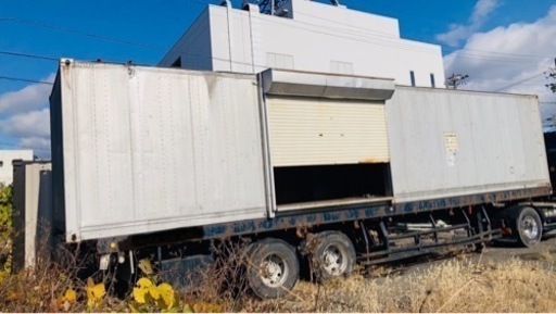 レア！岐阜県　中古　40フィート　アルミコンテナ　海上コンテナ　世田谷ベース　トレーラーハウス　スーパーハウス ft