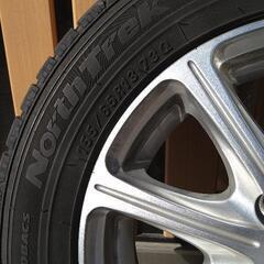 スタッドレスタイヤ付アルミホイール 155/65/R13の画像