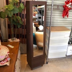 収納付き全身鏡