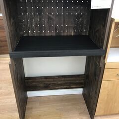 ★ジモティ割あり★  レンジ台 こげ茶 H139×W79×D47...