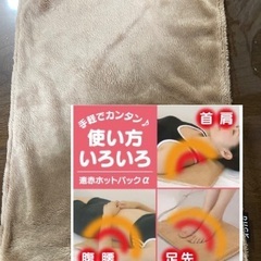 受け渡し済　ほぼ未使用　電気ひざ掛け　遠赤ホットパックα　の画像