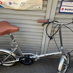 【大阪市周辺限定】折りたたみ自転車 シルバー 大阪市周辺限定】折りたたみ自転車 シルバー 大阪市周辺限定