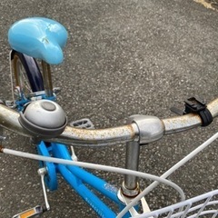 【差し上げます】子供 自転車 鍵付き ライト付き 20インチの画像