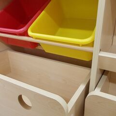 おもちゃ・絵本ラック 木製の画像