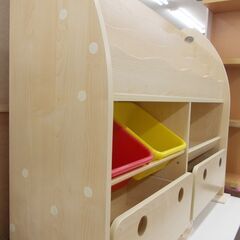 おもちゃ・絵本ラック 木製の画像