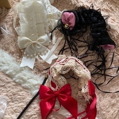 コスプレ ロリータファッションなどに カチューシャ ヘッドドレス...