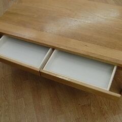 無印良品 無垢材 ローテーブル 幅110×奥55×高35.5cm オーク材 センター