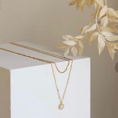 ☆格安二層ネックレス　新品