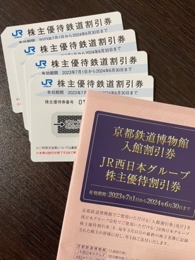 JR西日本　株主優待鉄道割引券