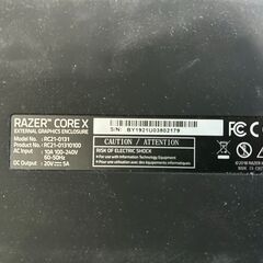 Razer Core X 外付けGPU(eGPU)BOX  型番RC21-01310100の画像