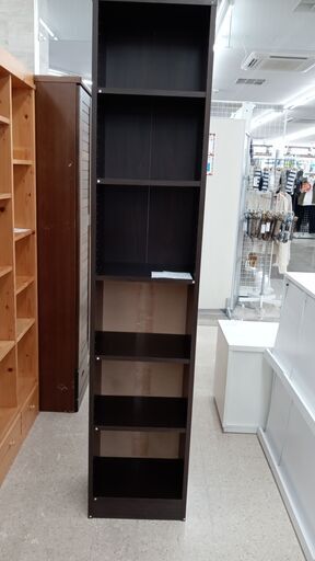★ジモティ割あり★  飾り棚 濃茶 H189×D29×W39 クリーニング済み TJ3422