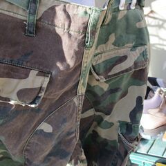迷彩　実物　カモフラパンツ　③の画像