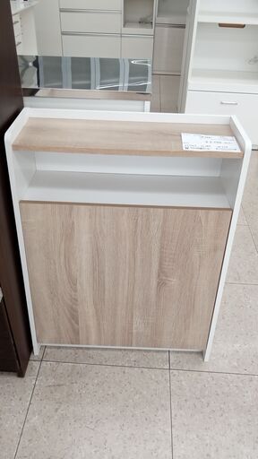★ジモティ割あり★  ウッドベールストッカー ナチュラルベージュ H80×D28.5×W63 クリーニング済み TJ3423