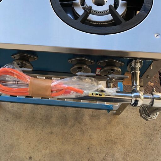 マルゼン 3口ガステーブル MGT-096CS 900x600x800mm LPガス 外管式