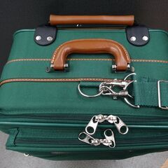 ランセル キャリーバッグ キャンバス×レザー 2輪 縦60×幅39×奥28cm キャリーケース スーツケース LANCEL 札幌市 西岡店の画像