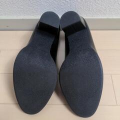 ファー付パンプス(24.5cm)の画像