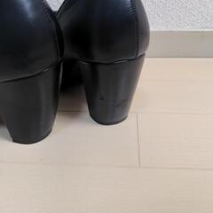 ファー付パンプス(24.5cm)の画像