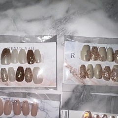 ネイルチップ 3点 ショートバレリーナの画像