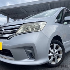 低走行7万キロ！H23年式☆月々1.1万円〜分割払い可❗️車検2年付き！大人気☆ニッサン セレナ☆8人乗り☆ナビ☆TV/DVD☆ETC☆バックカメラ☆ドラレコ☆両方電動スライドドア☆ウィンカーミラー☆フル装備☆車内広々三列シート‼️の画像