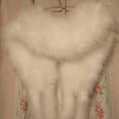 着物 ショール 成人式 晴れ着 ファー フェザー ストールの画像