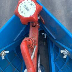 ホンダ耕運機パンチ・エックス F402/パンチF503用 ブルー溝浚器（尾輪付）(10884)の画像