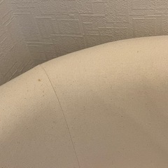 （お渡し先決定済み）1人がけソファ　アイボリーホワイト IKEA 北欧モダン家具の画像