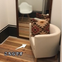 （お渡し先決定済み）1人がけソファ　アイボリーホワイト IKEA...