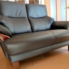 【無料・引取に来られる方】　ニトリ　2人掛けハイバックソファ　コウテイ