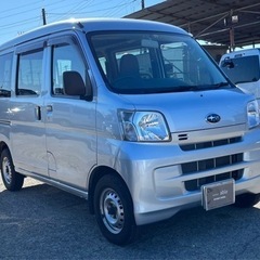 【支払総額13.8万円】h26年式サンバーバン（ハイゼット）車検付き即日納車ok 12万キロ機関良好5速MT 4WD ワンオーナー キーレスの画像