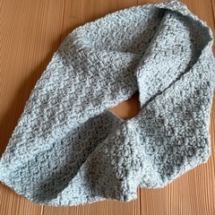 手編み　マフラーの画像