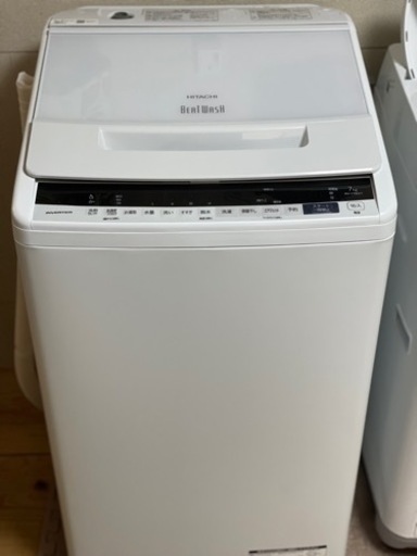 送料・設置込み可　洗濯機　7kg HITACHI 2019年