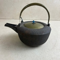 d1221507 鉄瓶 御酒鉄調子壱對  銚子  アラレ  鉄器...