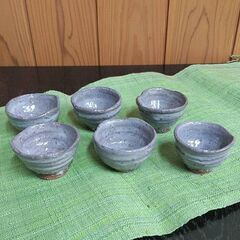 萩焼おちょこ6個
