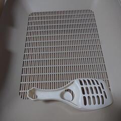 【ラスト値下】にゃんとも清潔トイレ＋ニャンとも砂(小粒×2袋)の画像