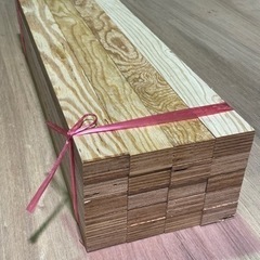 在庫残り2セット　合板りん木20本　まとめてお得