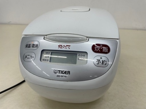 TIGER タイガー マイコン炊飯ジャー 5.5合炊き JBG-BC10 アーバンホワイト 炊飯器 2014年製 動作品