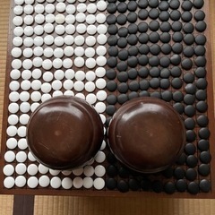 木製　脚付き　囲碁盤・碁石セット　昭和レトロ　貴重