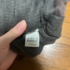 GIRL IS BRONZE マフラー　グレー　韓国の画像