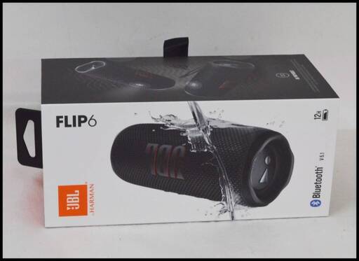 未開封 JBL FLIP6 ブラック ポータブルウォータープルーフスピーカー Bluetooth