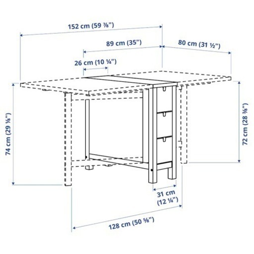 特価！！ IKEA NORDEN ノールデン ダイニングテーブル