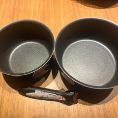 ガス火用 T-faL フライパン 鍋2個 取手付きの画像