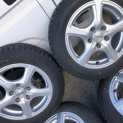 冬タイヤ 175/65R15 プリウスα等用PCD114アルミ付き深溝スタッドレス4本組の画像