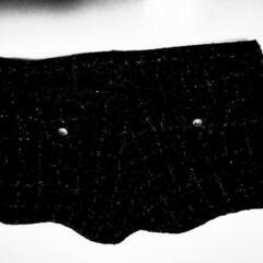 ラメチェックショートパンツ　Blackの画像