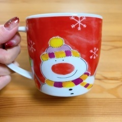 【超美品】Gallery by inhesion マグカップ　コップ　蓋なし　雪だるまの画像