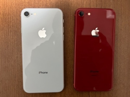iPhone8 64GB ホワイト、レッド2台セット