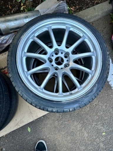 【タイヤ新品直接取引割引ます】work emotion 11R 18インチ 9.5J＋38 4本