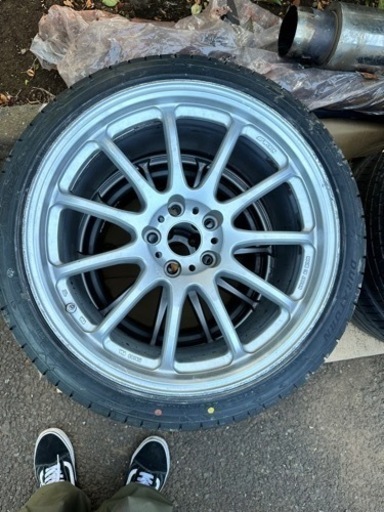 【タイヤ新品直接取引割引ます】work emotion 11R 18インチ 9.5J＋38 4本